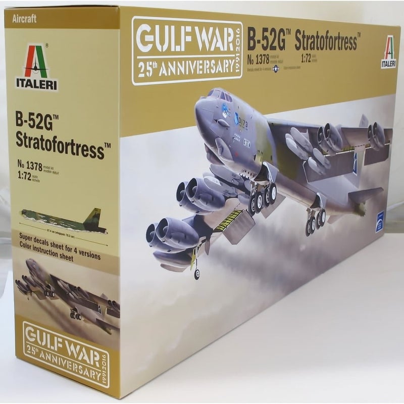 Italeri ITA1378S 1/72 B-52G Strat Fortress Toy, Grey - Image 1